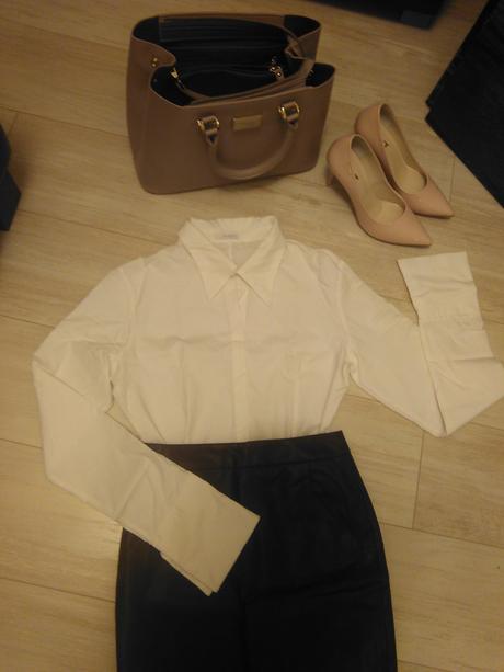 Biela biznis košela, s