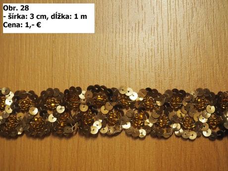 Krajky, lemovky, stuhy a strapce, 