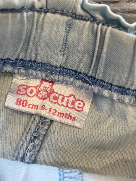 Dievčenské rifľové šortky so cute (80), 80