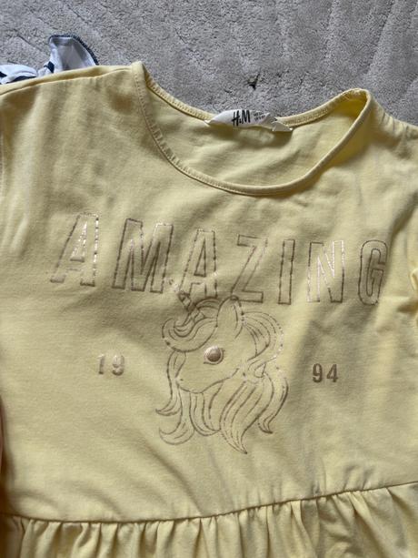 4x šaty bez rukávov 122/128, h&m,122