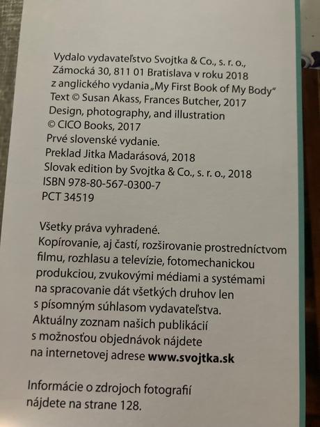 Prvá kniha o mojom tele, 