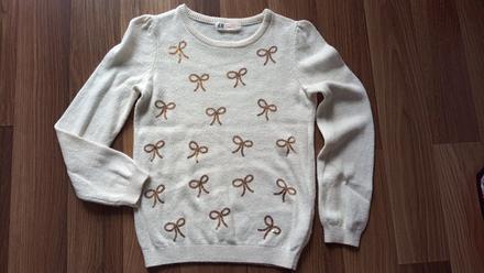 Pulóver s flitrami v.6-8r, 122-128, h&m,122