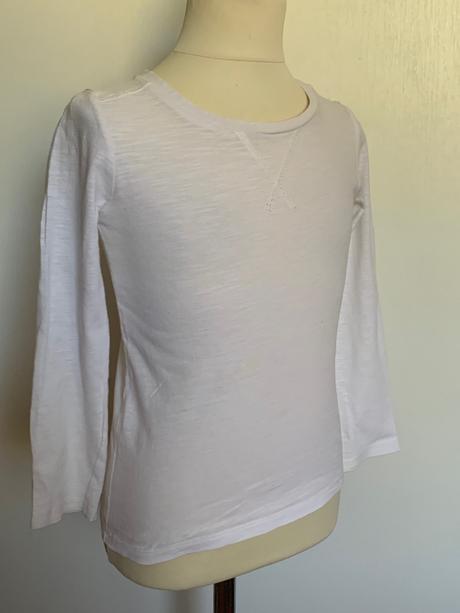 Next biele tričko s dlhým rukávom, next,110