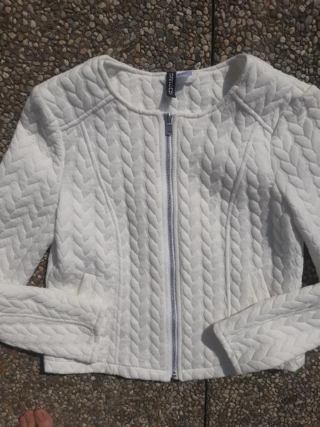 Snehovo biela bunda h&m velk. 36., h&m,36