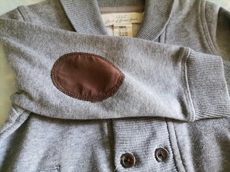 Šedý svetrík na gombíky 92, h&m,92