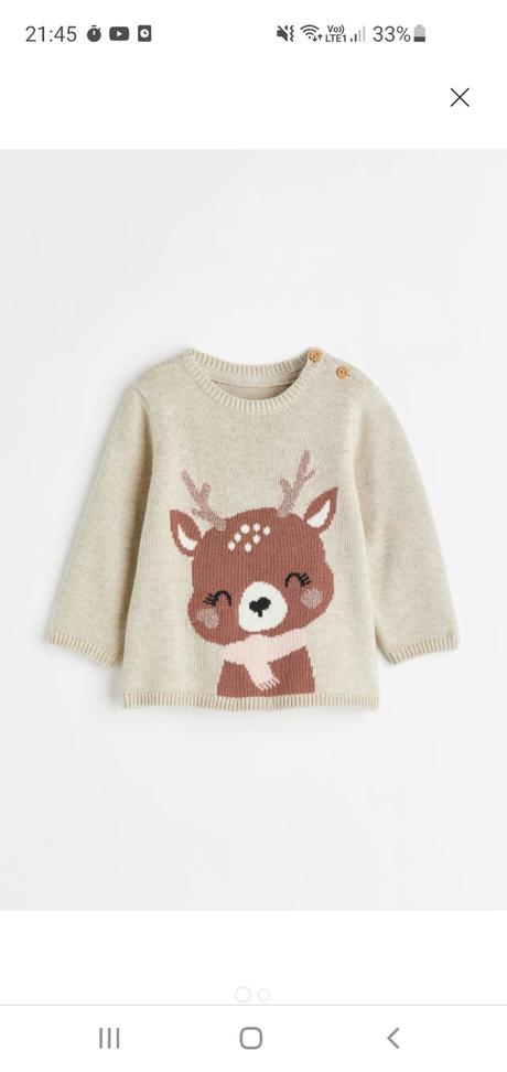 Sveter hm so srnkou, h&m,68