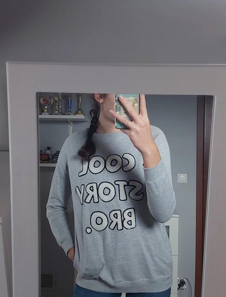 Mikina m s nápisom, m