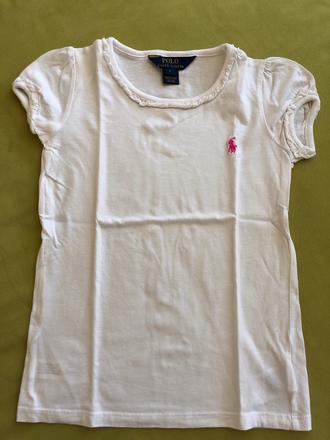 Biele rl tricko, ralph lauren,122