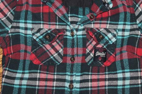 Dámska flanelová košeľa superdry v. xxs, superdry,xs