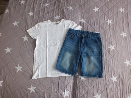 Chlapčenské rifľové kraťasy, f&f,146