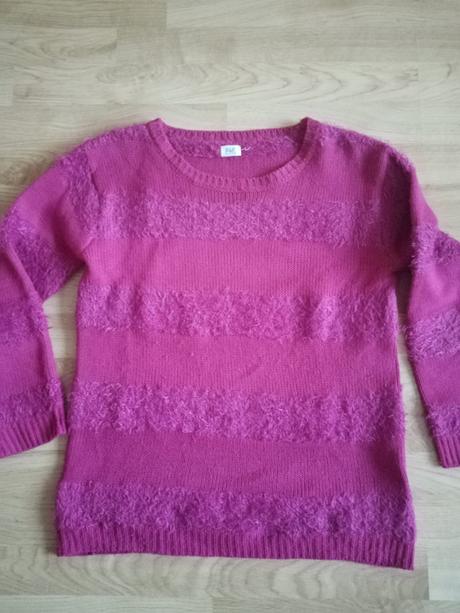 Cyklamenovy svetrík, f&f,s
