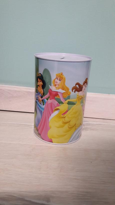 Plechová pokladnička princess,