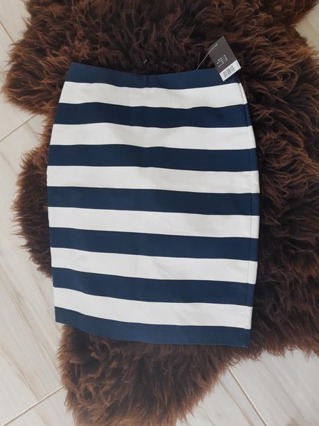 Dámska puzdrová pásikavá sukňa, esmara,36