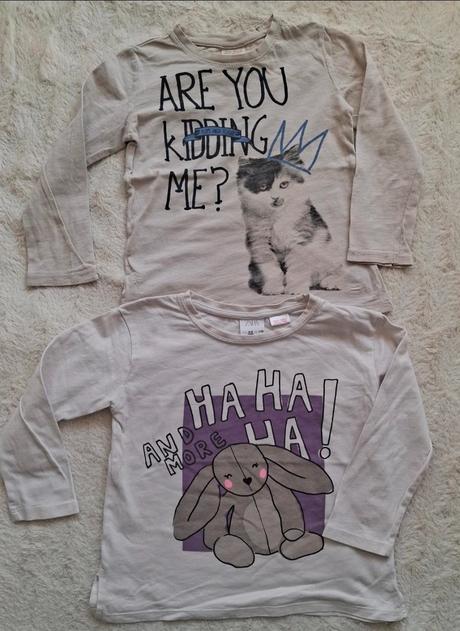 Tričká topy 7ks 104/110, 104