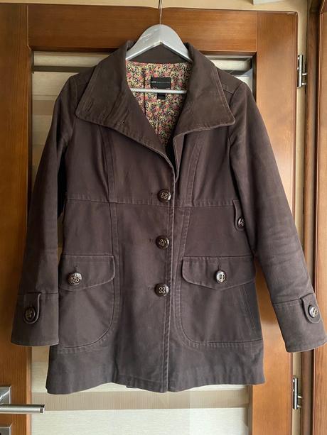 Prechodný kabát - m/l, mango,l