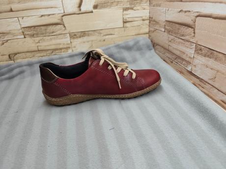 Rieker - remonte 39 - dámske kožené bordové, rieker,39