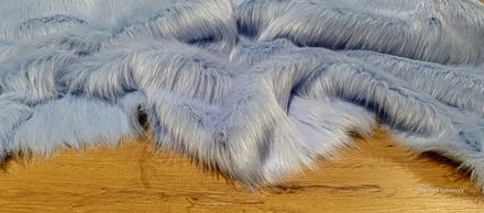 Kožušina umelá - modrá ii - cena za 10 cm - 1000 g, 