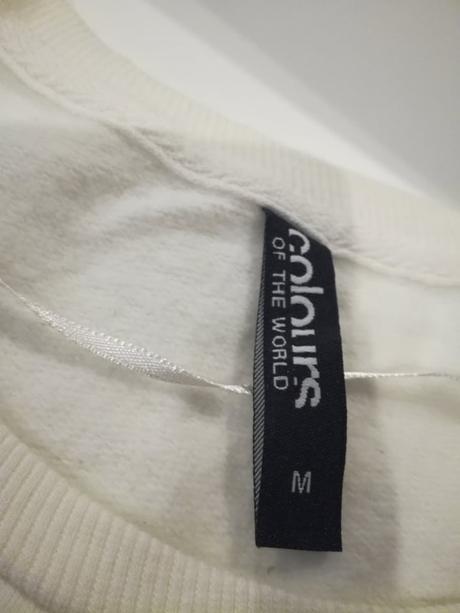 Biela mikina, colours of the world,m