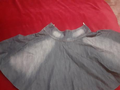 Riflová sukňa, benetton,xl