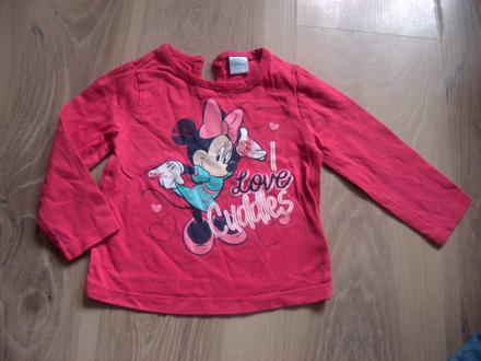 Ružové tričko disney 6-9 mes., disney,74