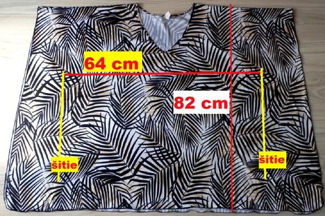 Voľná tunika/blúzka, hnedo/čierno/biela, v.2xl/3xl, xxl