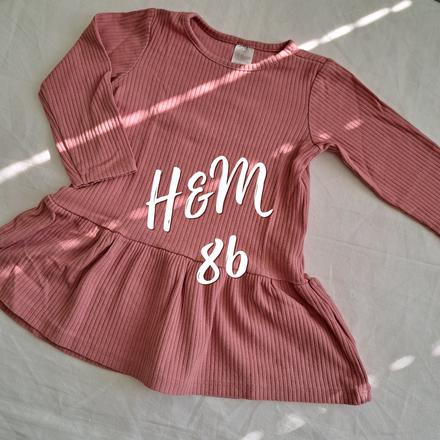 Vrúbkovaná (rebrovaná) tunika h&m 86, h&m,86