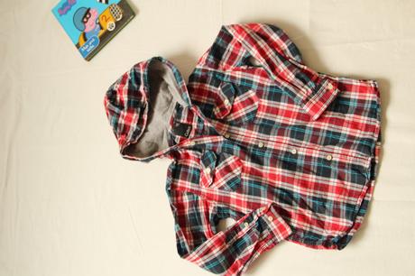 Zara červená mikina + cubus košeľa + kniha peppa, zara,122