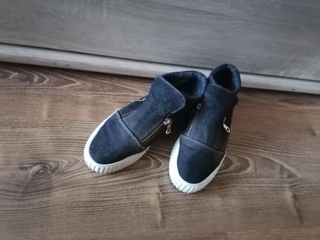 Čierne plátenky - letné papuče - tenisky 38, 38