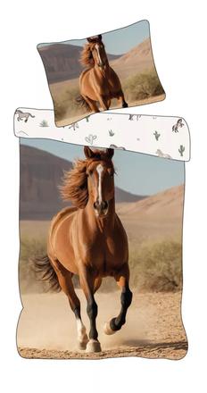 Obliečky 140x200 kôň mustang - skladom, brm020863, šírka (cm): 140,dĺžka (cm): 200