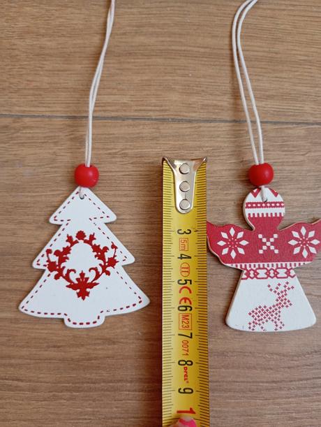 Drevené vianočné ozdoby -top stav, 