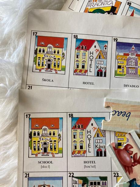 Angličtina-puzzle a pexeso, 