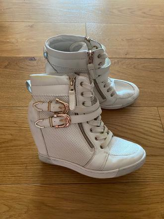 Biele tenisky na platforme 39, 39