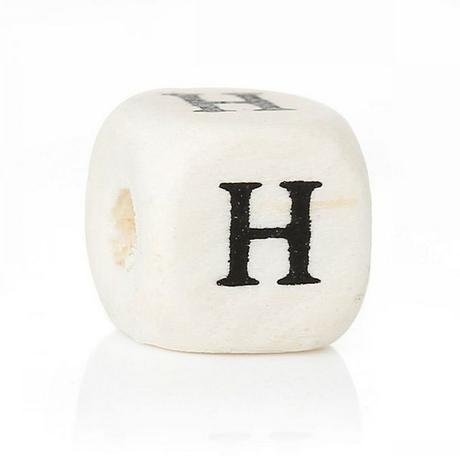 Písmenka drevené h,