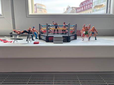 Predam postavicky a ring wrestlingarov, 