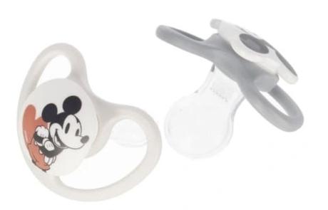 Nuk silikónový cumlík space mickey&minnie 6-18m, 2, nuk