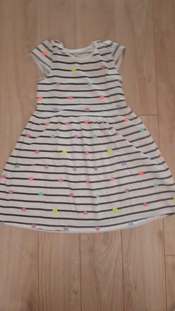 Pasikove saty zo srdieckami, h&m,122