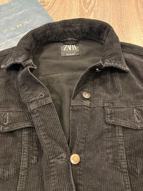 Zara damska manchestrova bunda s, zara,s