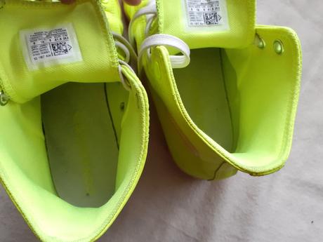 Krikľavo zeleno-žlté kožené converse č. 41,5, converse,41