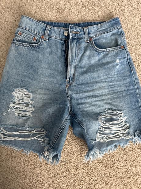 Rifľové kraťasy, h&m,36