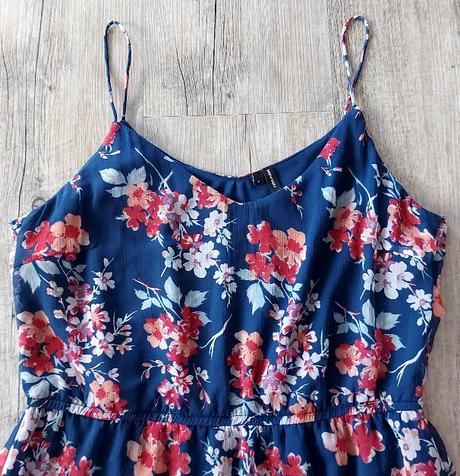 Kvetinové šaty na ramienka vero moda, vero moda,40