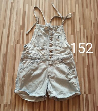 Rifľové kraťasy 152na traky, h&m,152