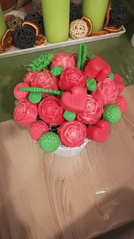 Valentinske mydlove kytice, 