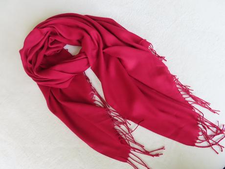 Dámsky šál fuchsia 200x70cm, xl