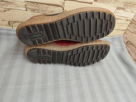 Rieker - remonte 39 - dámske kožené bordové topánk, rieker,39