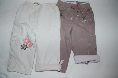 Zateplené nohavice next a george, 9/12 mes., next,80