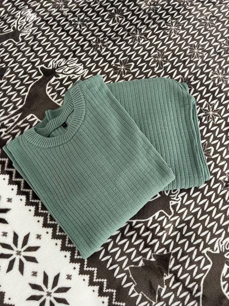 Pletený nohavicový komplet set, m