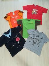 Chlapčenské tričká s krátkym rukávom 4 ks, 146