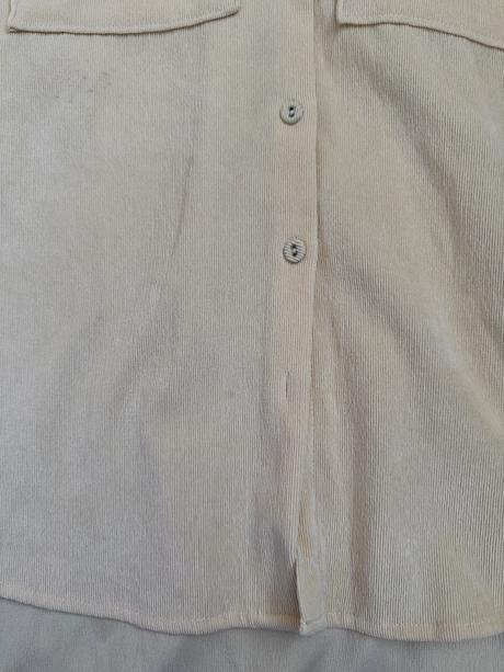 Žltá menčestrová košeľa cropp, s