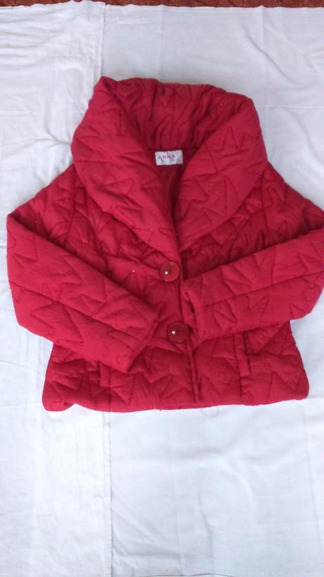 Červená zimná bunda, l