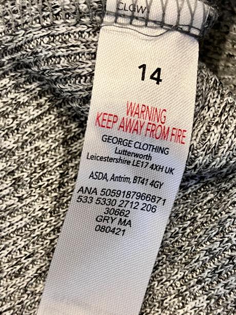 Dámske rebrované šaty (14), george,xl